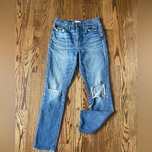 Madewell high rise slim boyfriend boyjean jeans 27